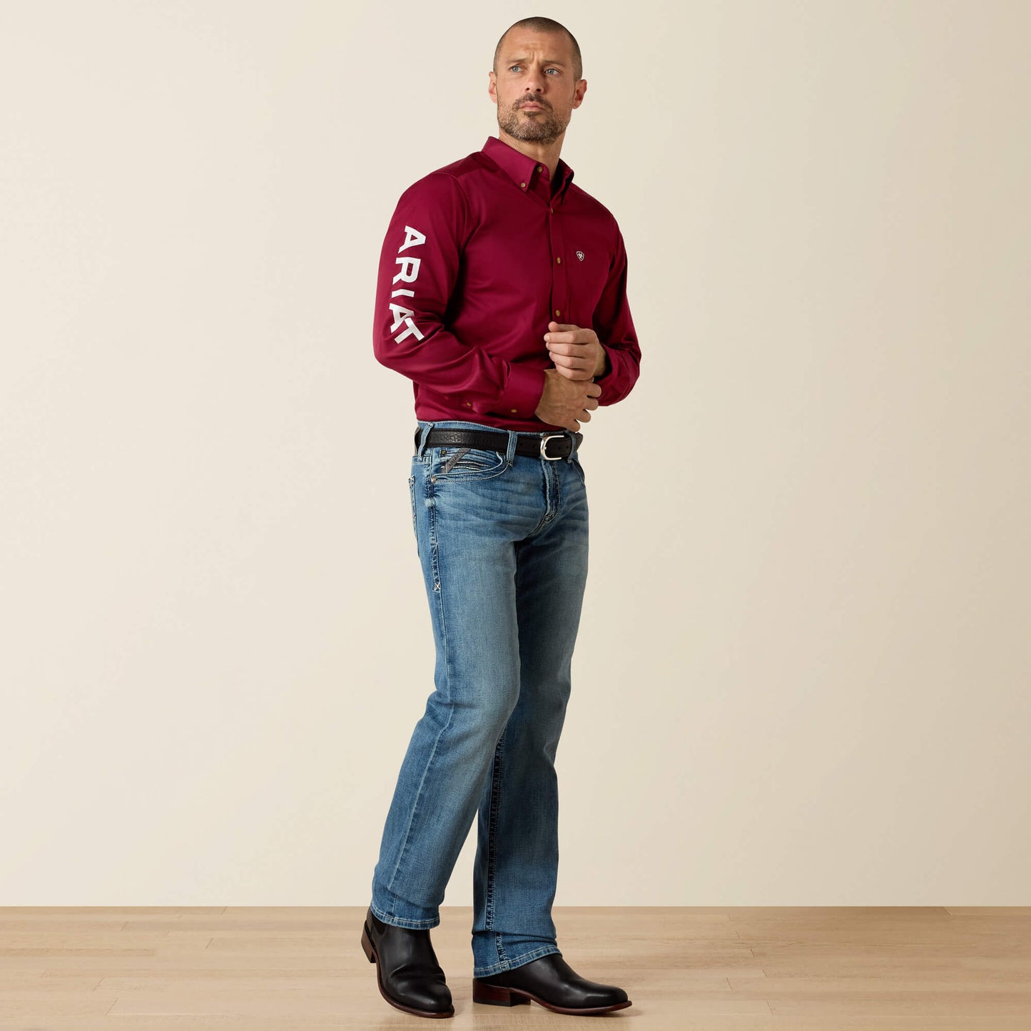 Team Logo Twill Fitted Shirt Ariat Men