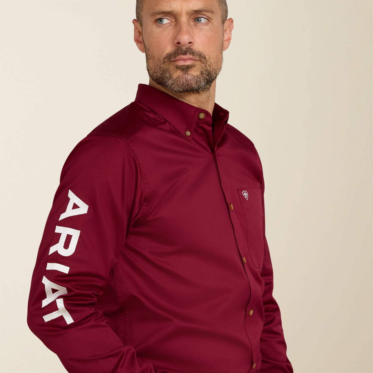 Team Logo Twill Fitted Shirt Ariat Men