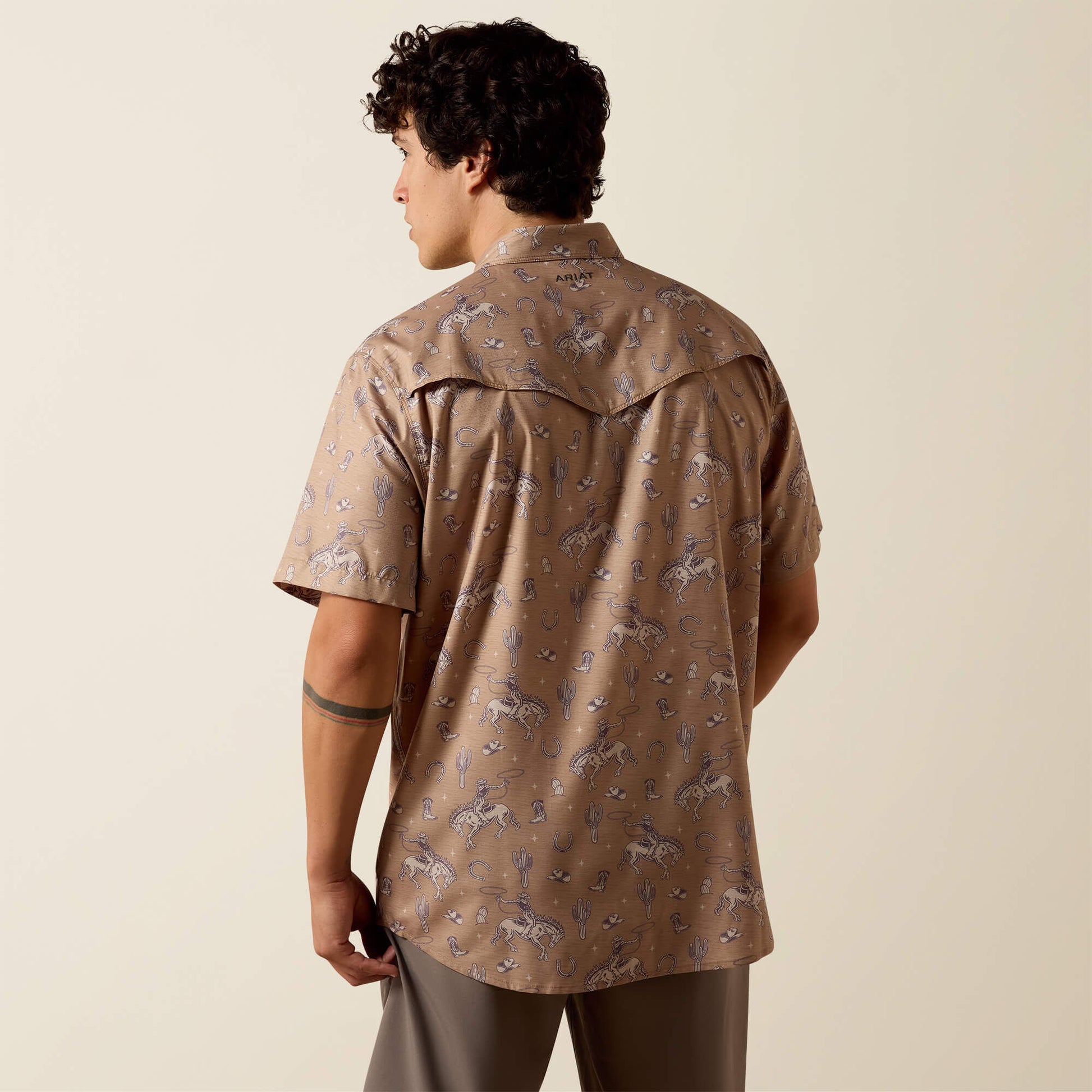 Printed VentTEK Western Fitted Snap Shirt Ariat Men
