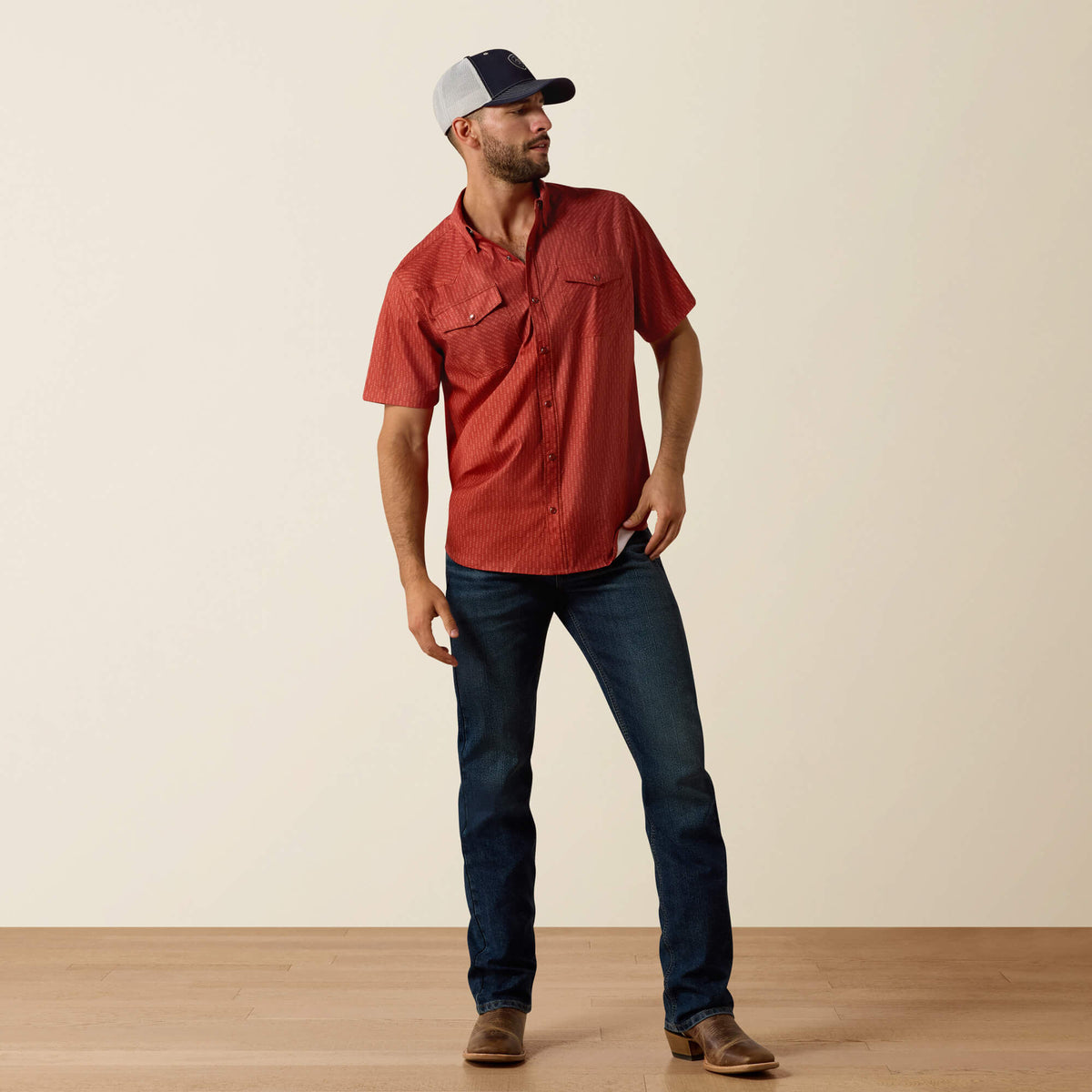 Printed VentTEK Western Fitted Snap Shirt Ariat Men