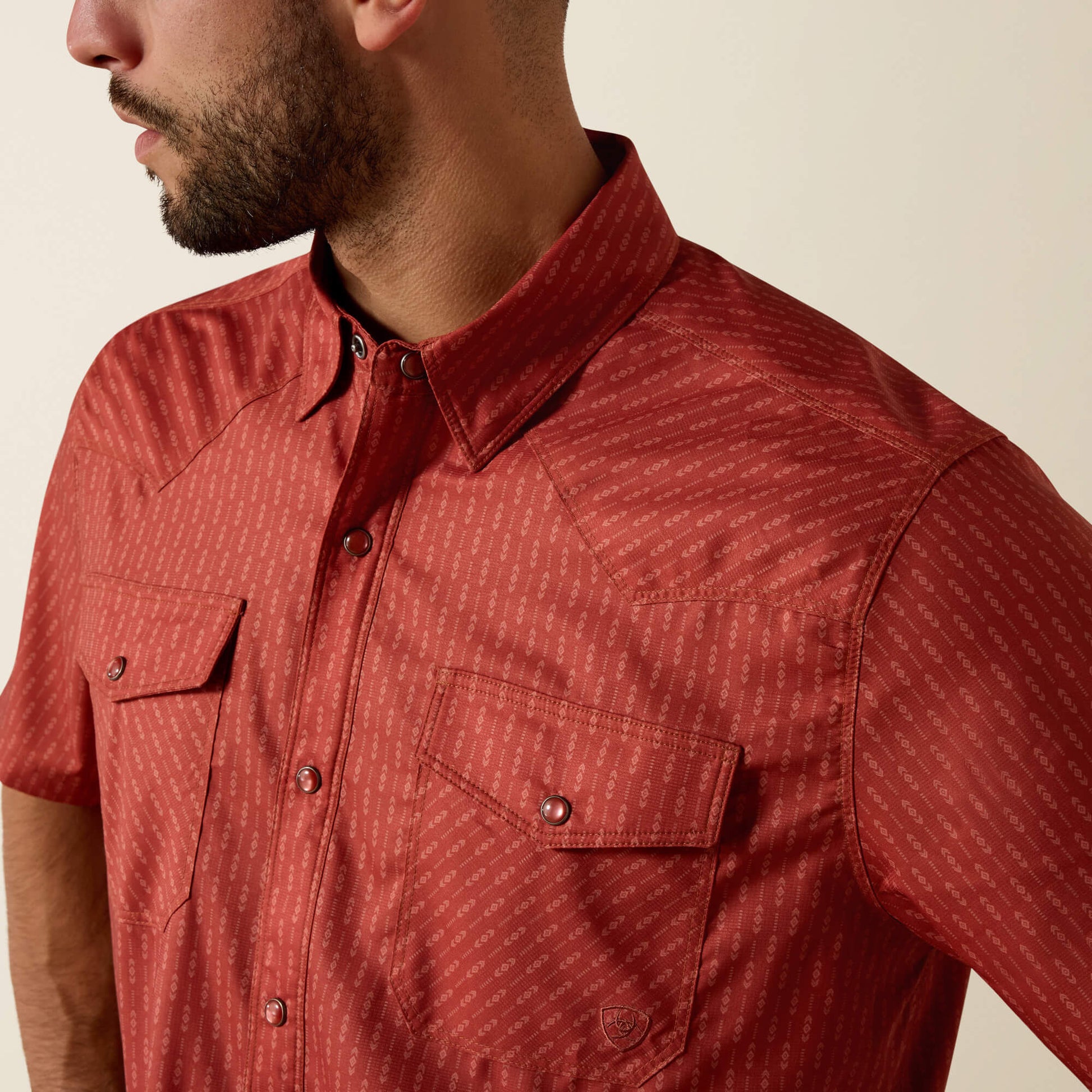 Printed VentTEK Western Fitted Snap Shirt Ariat Men