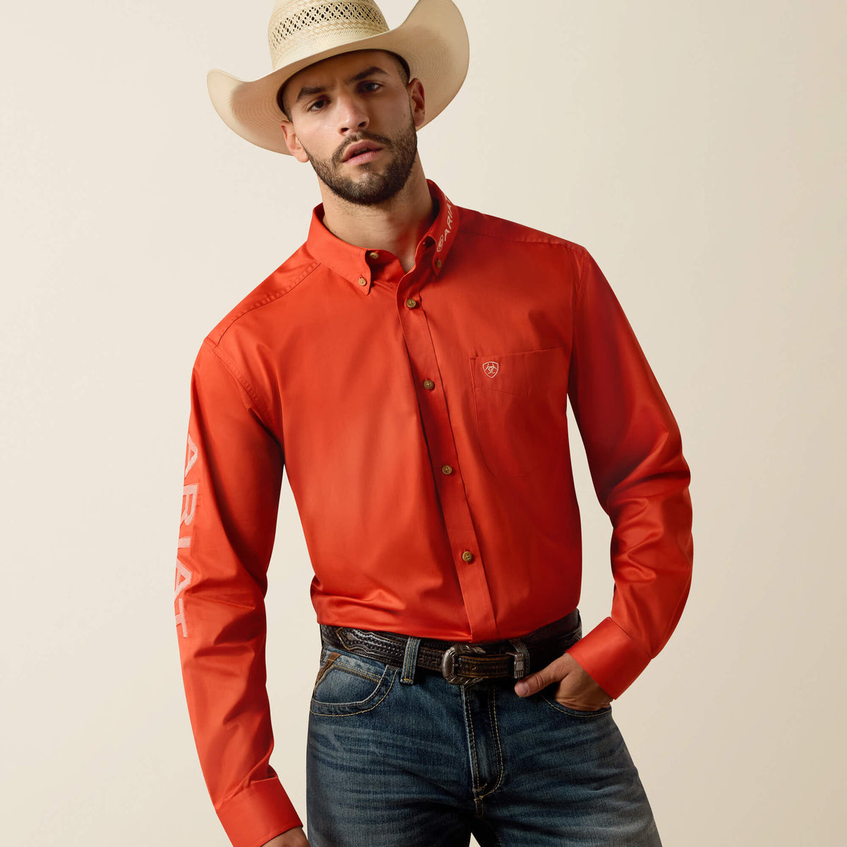 Team Logo Lightweight Twill Classic Fit Shirt Ariat Men