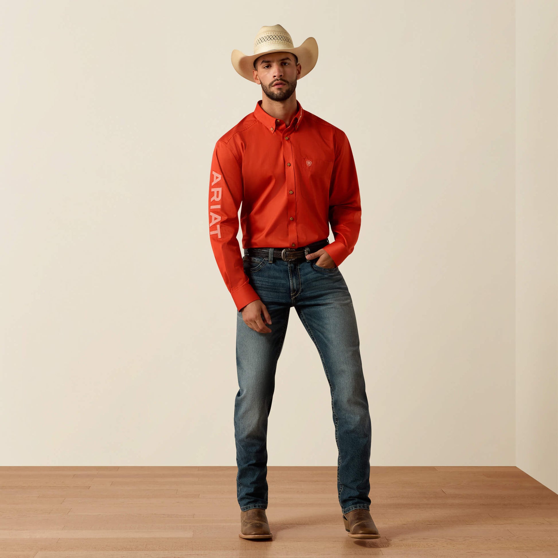 Team Logo Lightweight Twill Classic Fit Shirt Ariat Men
