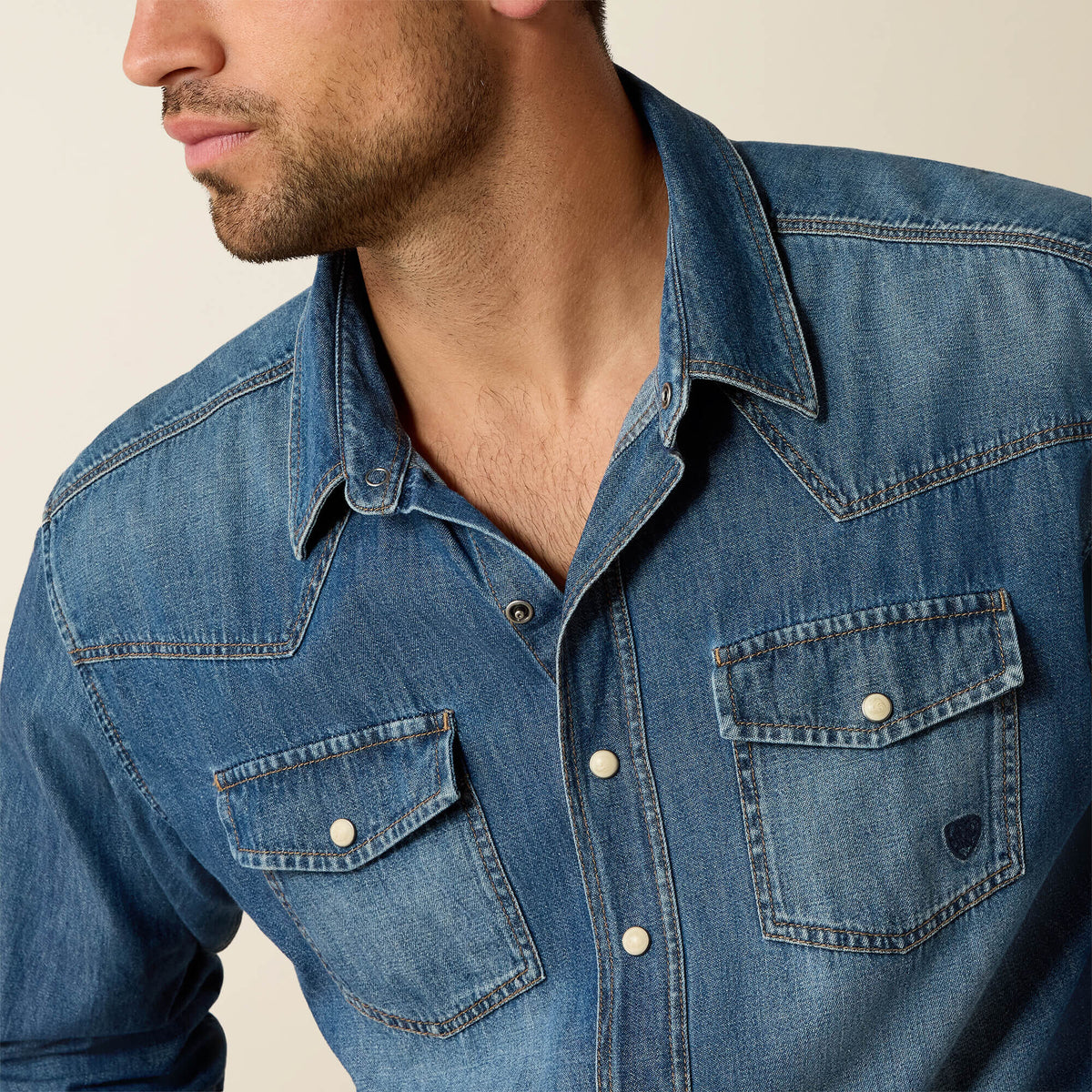 Denim Retro Fit Shirt Ariat Men
