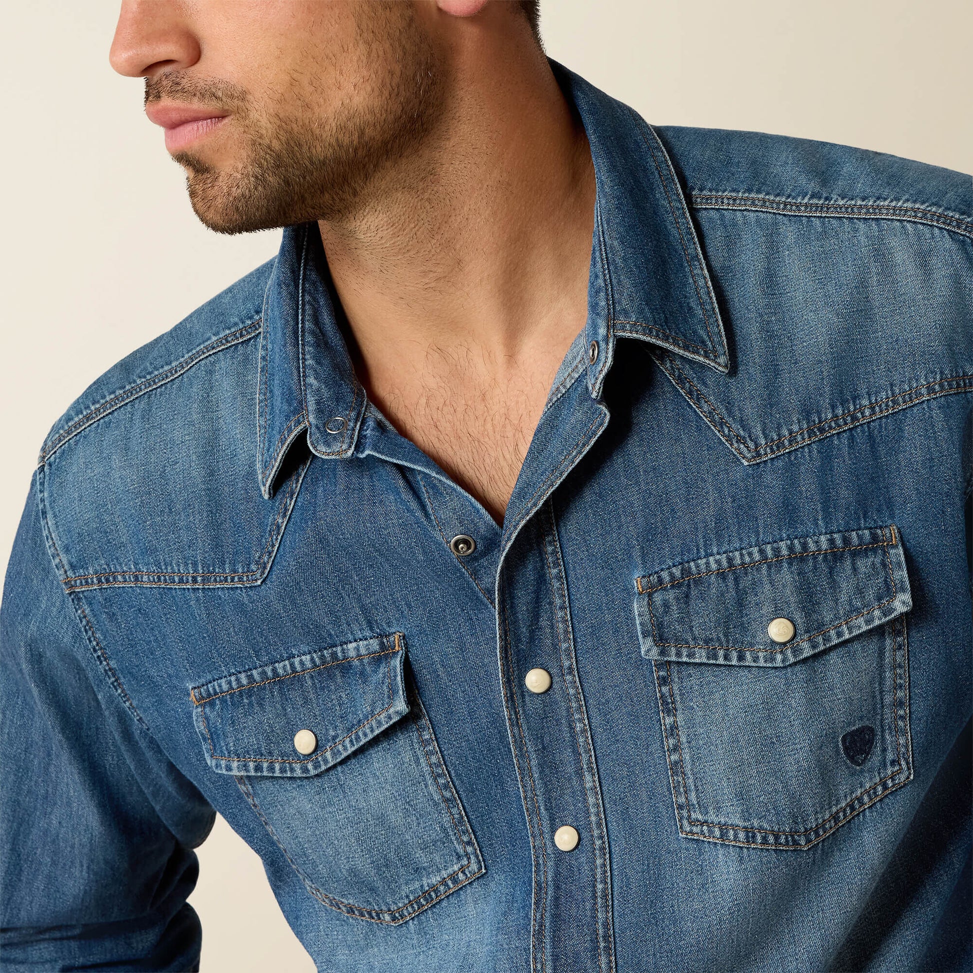 Denim Retro Fit Shirt Ariat Men