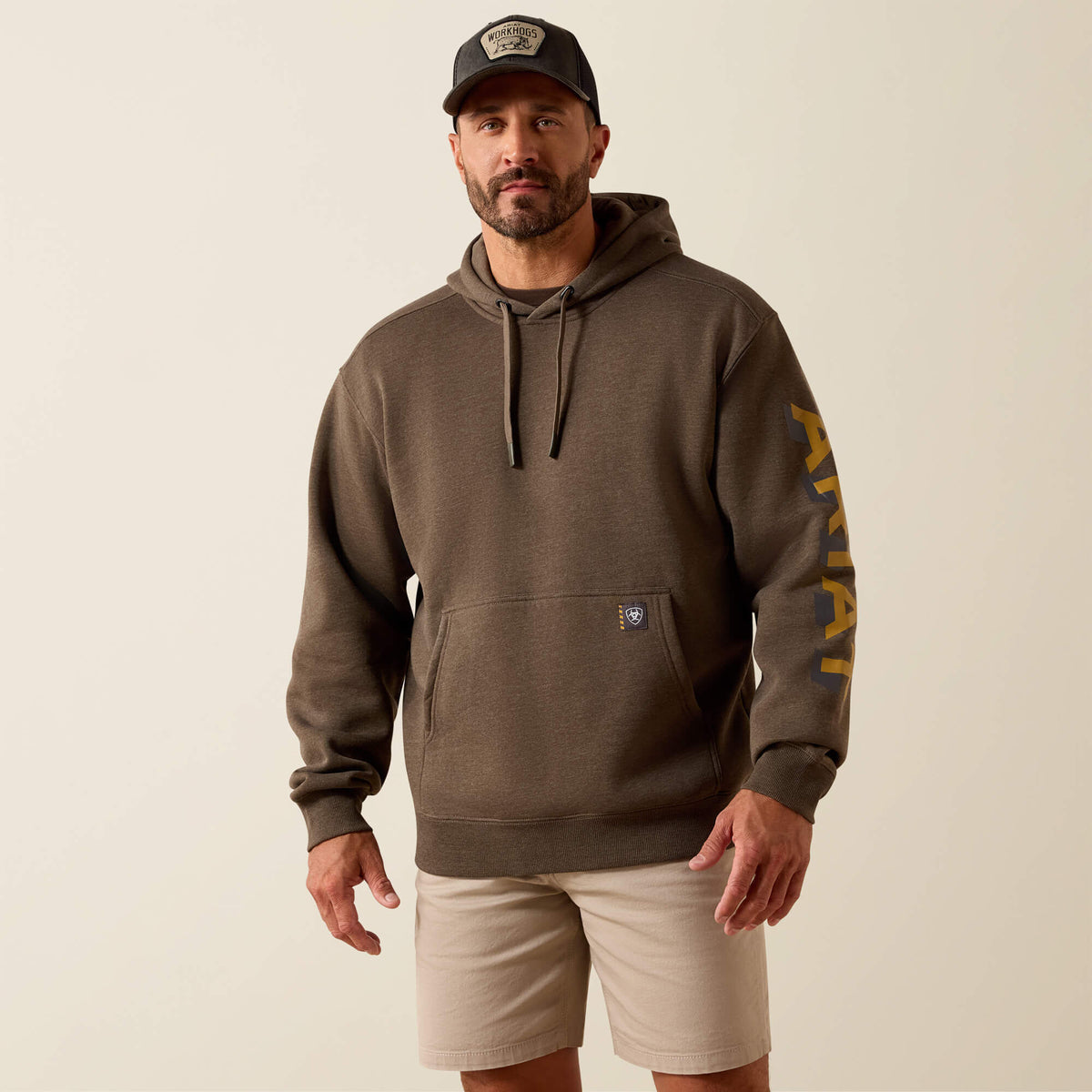 Rebar Lightweight Logo Hoodie Ariat Men|Work