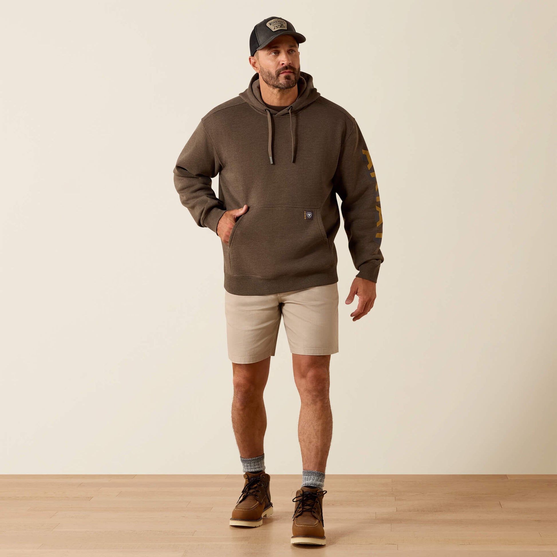 Rebar Lightweight Logo Hoodie Ariat Men|Work