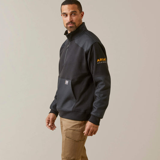Rebar Workman Duracanvas 1/4 Zip Sweatshirt Ariat Men|Work
