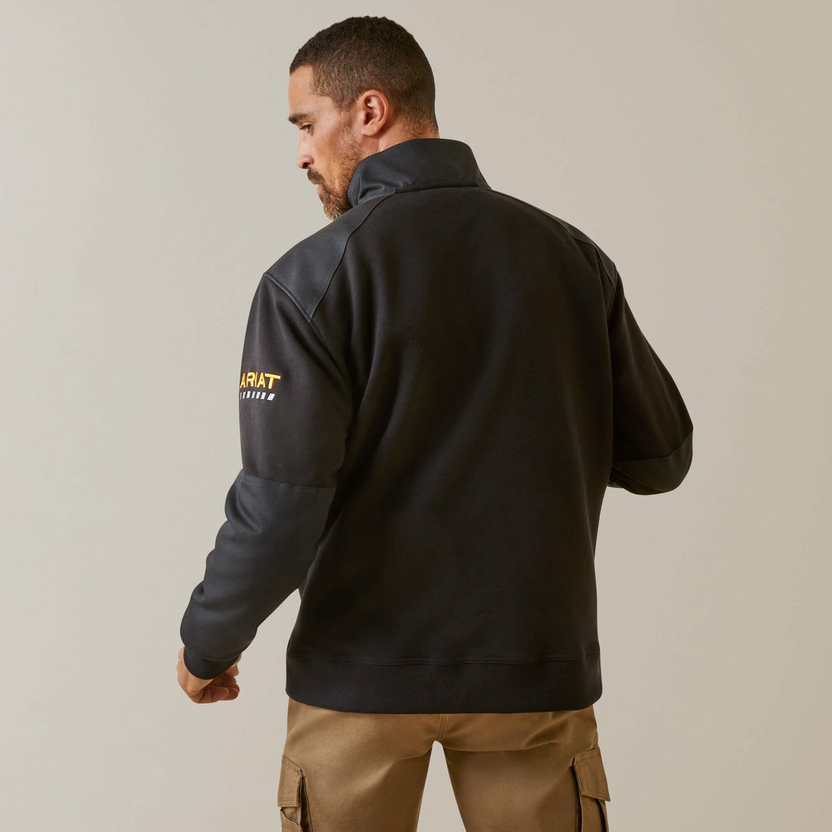 Rebar Workman Duracanvas 1/4 Zip Sweatshirt Ariat Men|Work