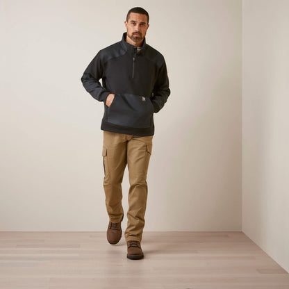 Rebar Workman Duracanvas 1/4 Zip Sweatshirt Ariat Men|Work