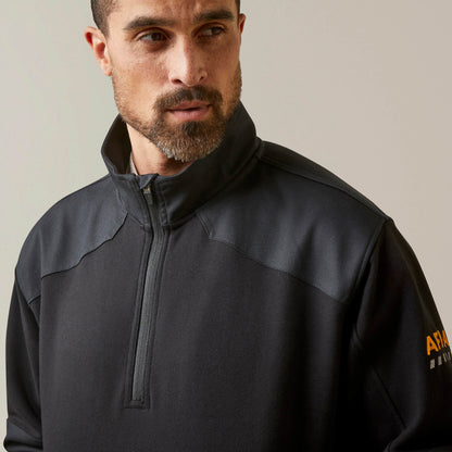 Rebar Workman Duracanvas 1/4 Zip Sweatshirt Ariat Men|Work