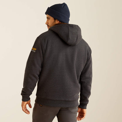 Rebar All-Weather Sherpa-Lined Full Zip Hoodie Ariat Men|Work
