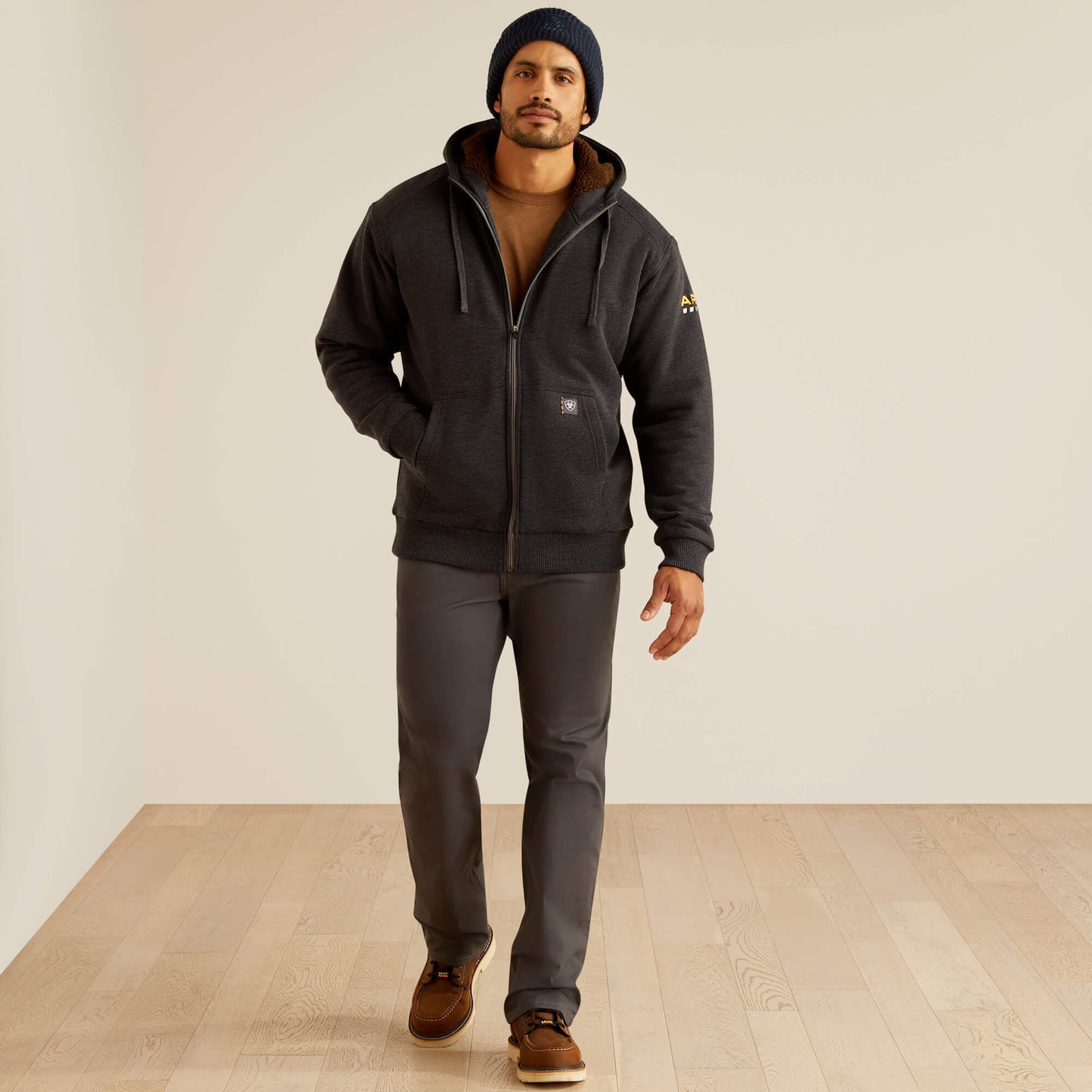 Rebar All-Weather Sherpa-Lined Full Zip Hoodie Ariat Men|Work