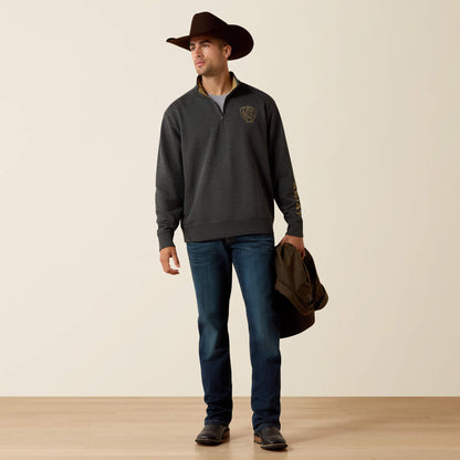 Logo PBR 1/4 Zip Sweatshirt Ariat Men