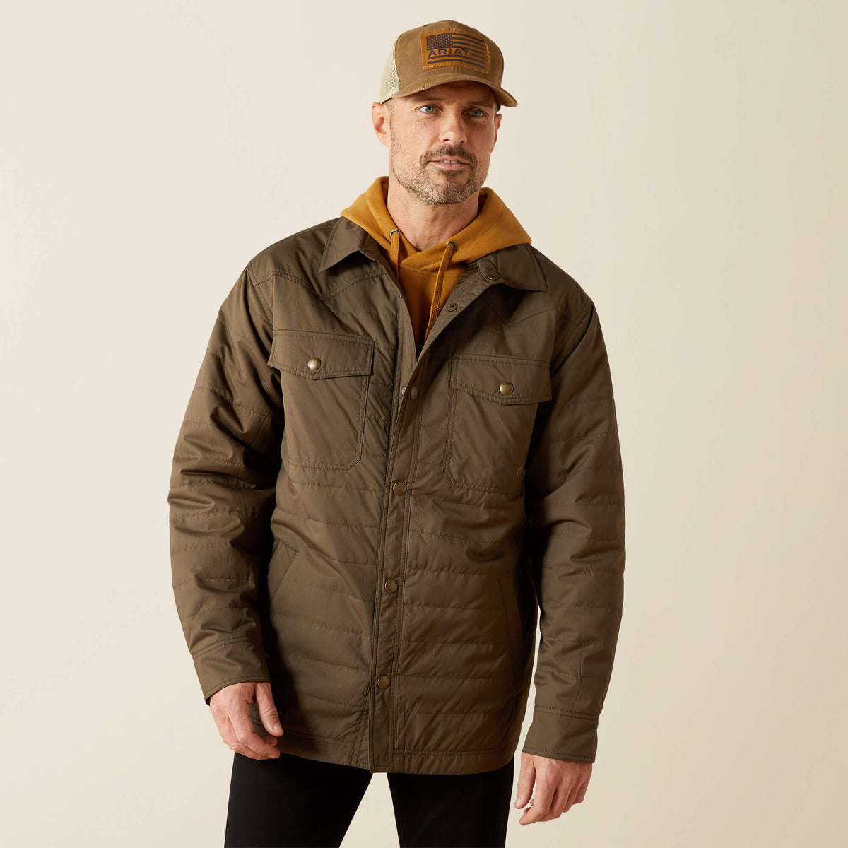 Quilted Shirt Jacket Ariat Men|Sale