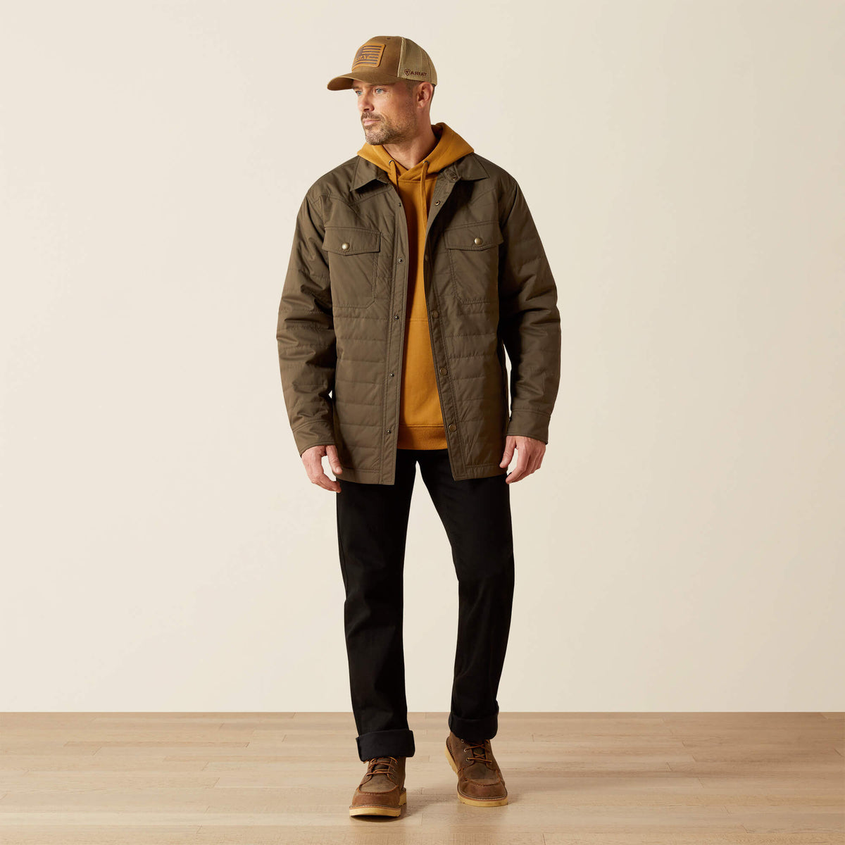 Quilted Shirt Jacket Ariat Men|Sale