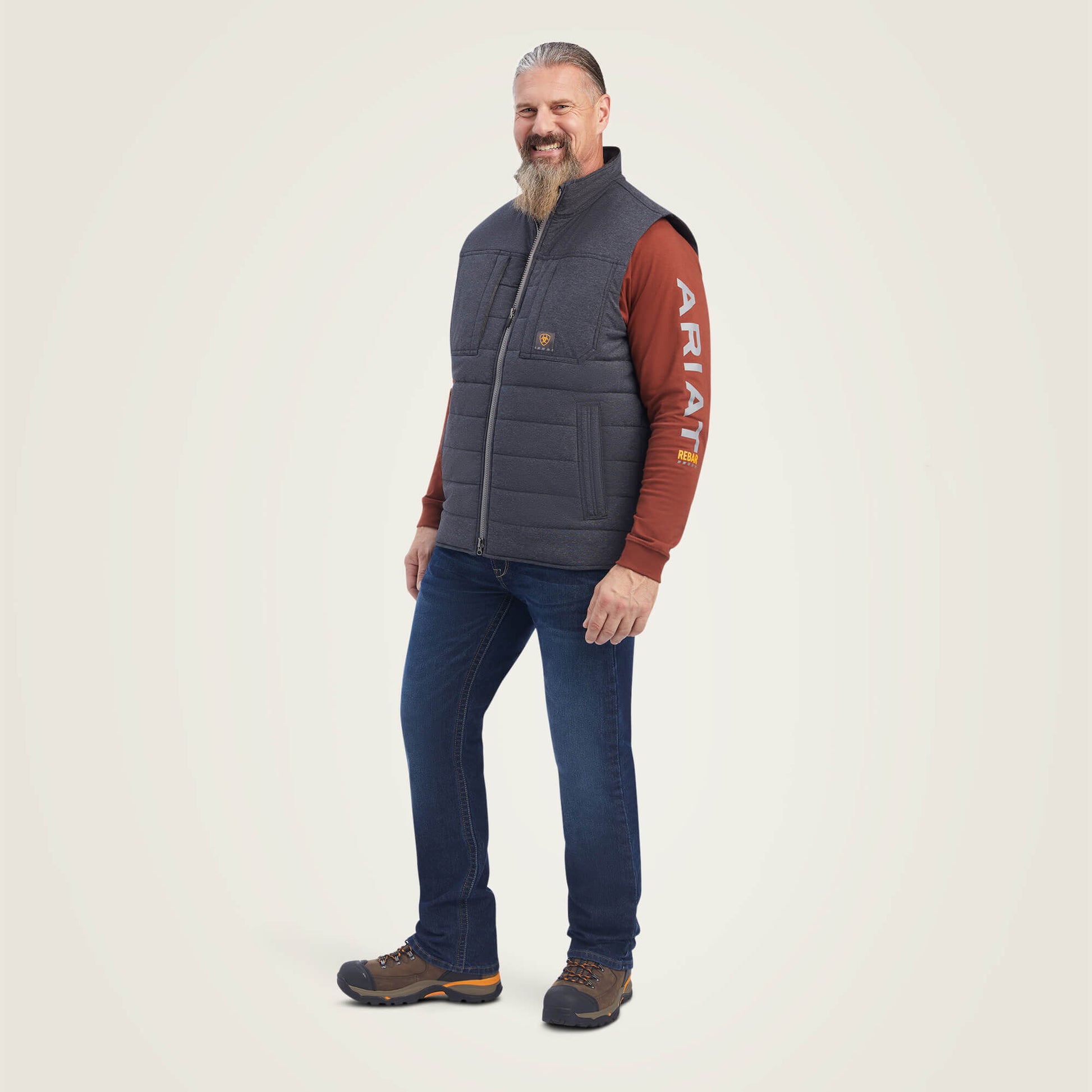 Rebar Valiant Ripstop Insulated Vest Ariat Men|Work|Sale