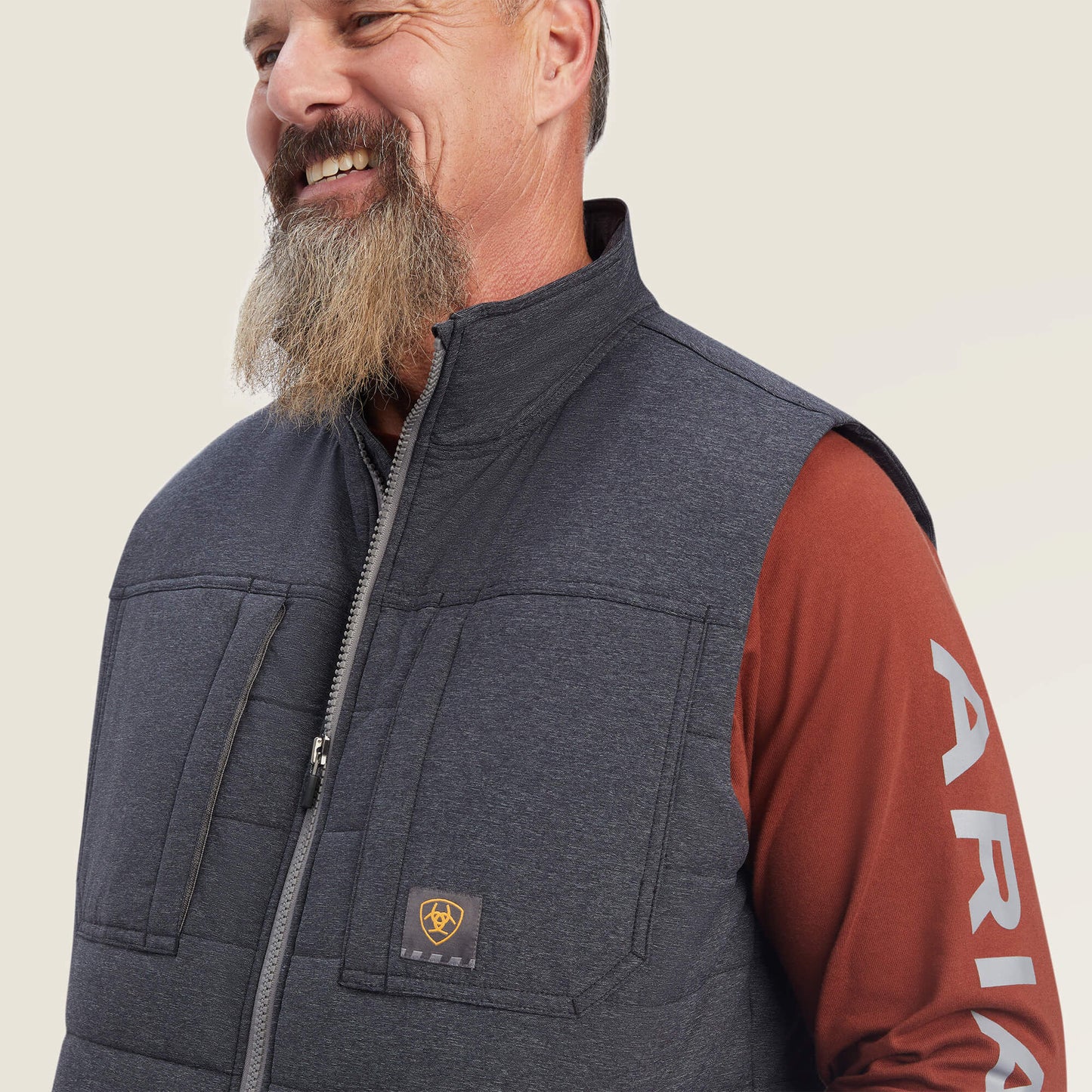 Rebar Valiant Ripstop Insulated Vest Ariat Men|Work|Sale
