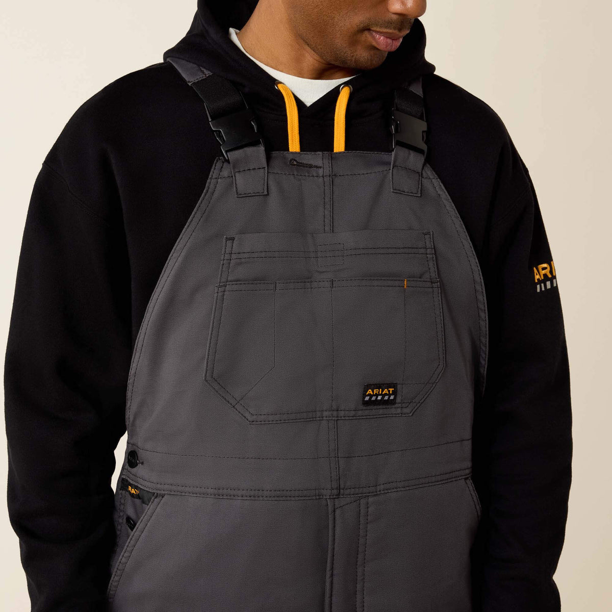 Rebar DuraCanvas Stretch Insulated Bib Ariat Men|Work