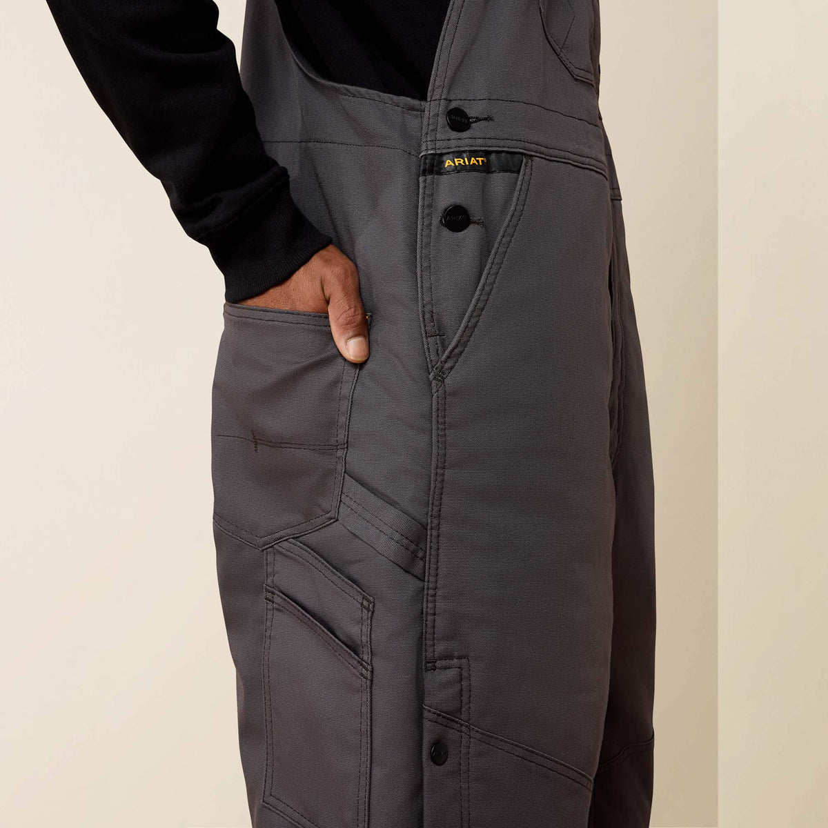 Rebar DuraCanvas Stretch Insulated Bib Ariat Men|Work