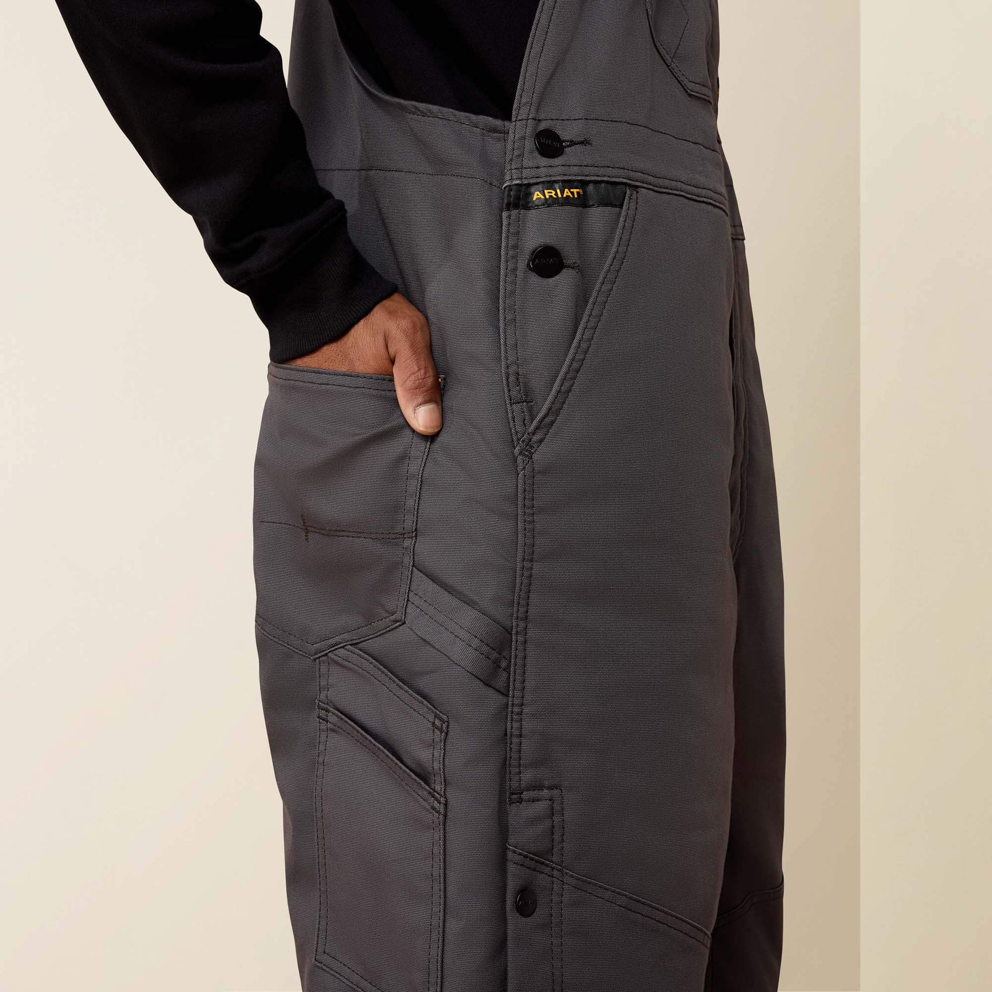Rebar DuraCanvas Stretch Insulated Bib Ariat Men|Work