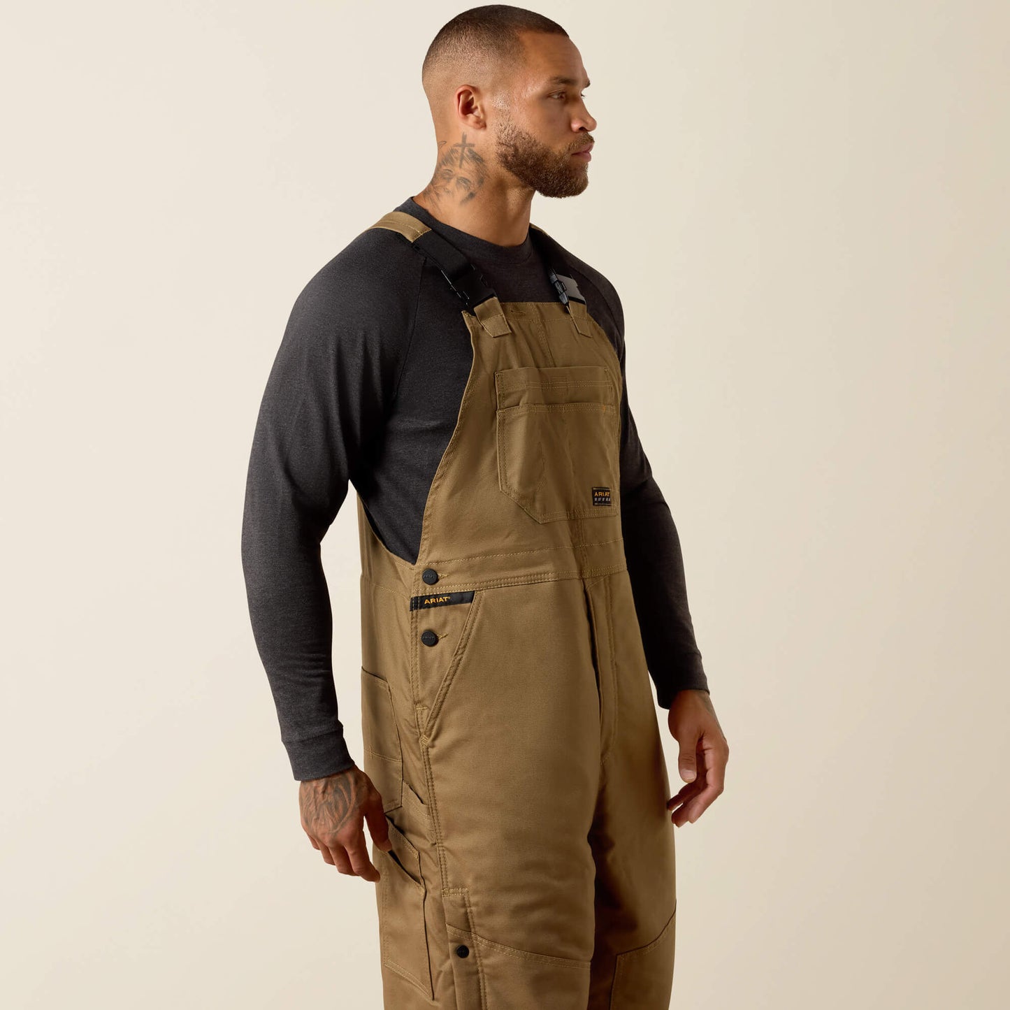 Rebar DuraCanvas Stretch Insulated Bib Ariat Men|Work