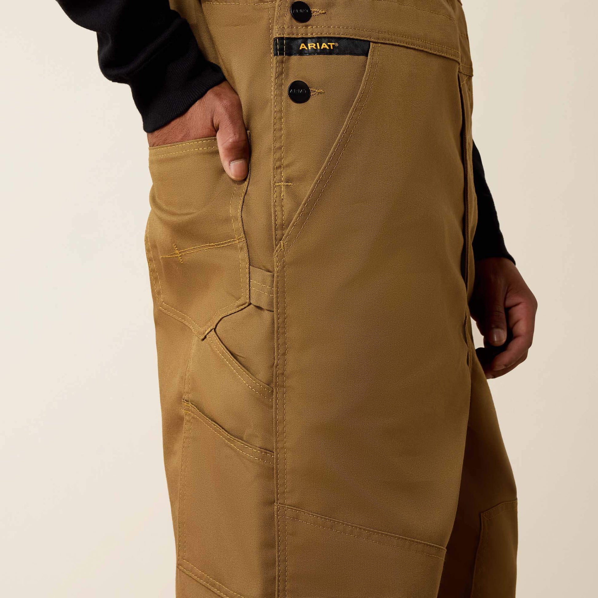 Rebar DuraCanvas Unlined Bib Ariat Men|Work|Sale