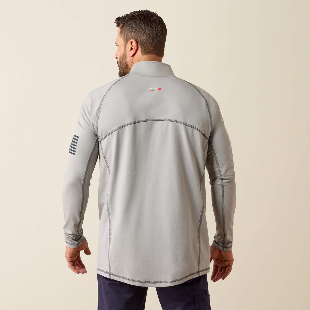 FR Combat Stretch Patriot 1/4 Zip Work Shirt Ariat Men|Work