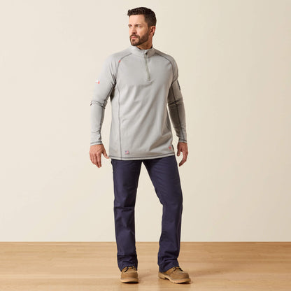 FR Combat Stretch Patriot 1/4 Zip Work Shirt Ariat Men|Work