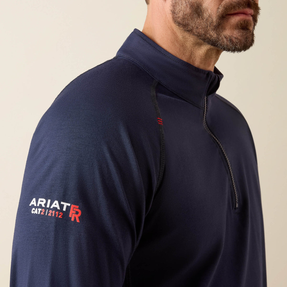 FR Combat Stretch Patriot 1/4 Zip Work Shirt Ariat Men|Work