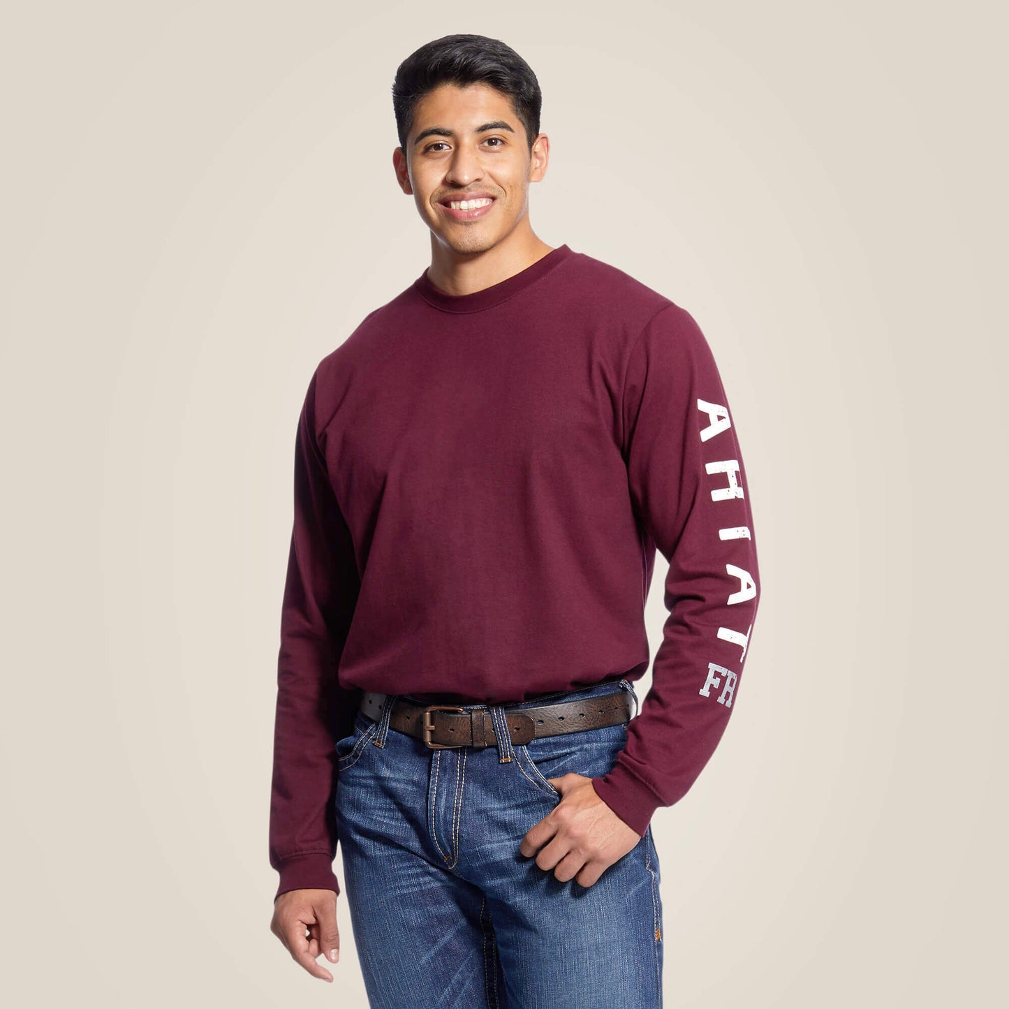 FR Roughneck Skull Logo T-Shirt Ariat Men|Work