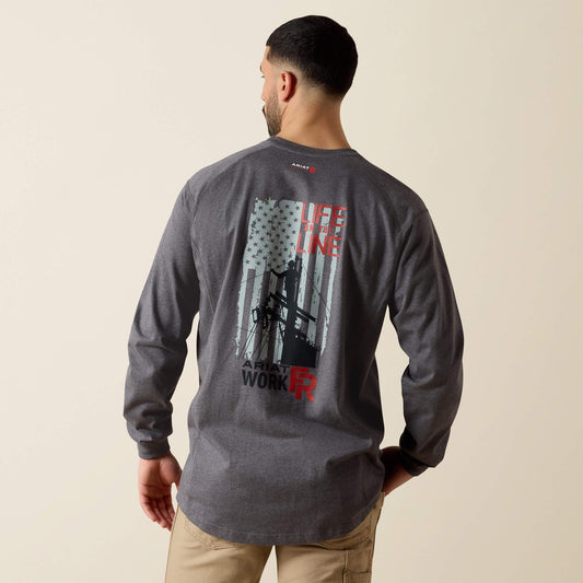 FR Air Life on the Line Graphic Top Ariat Men|Work