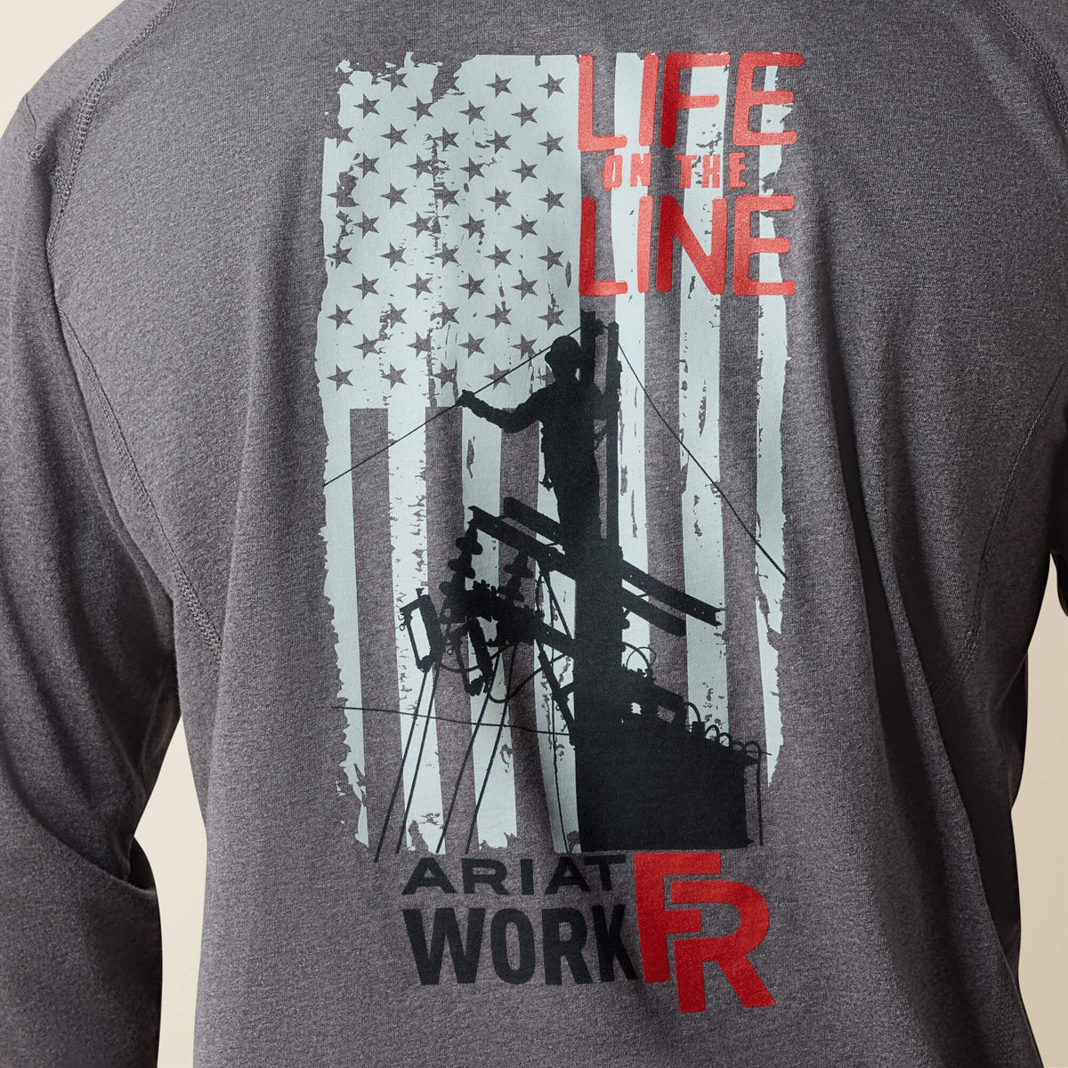 FR Air Life on the Line Graphic Top Ariat Men|Work