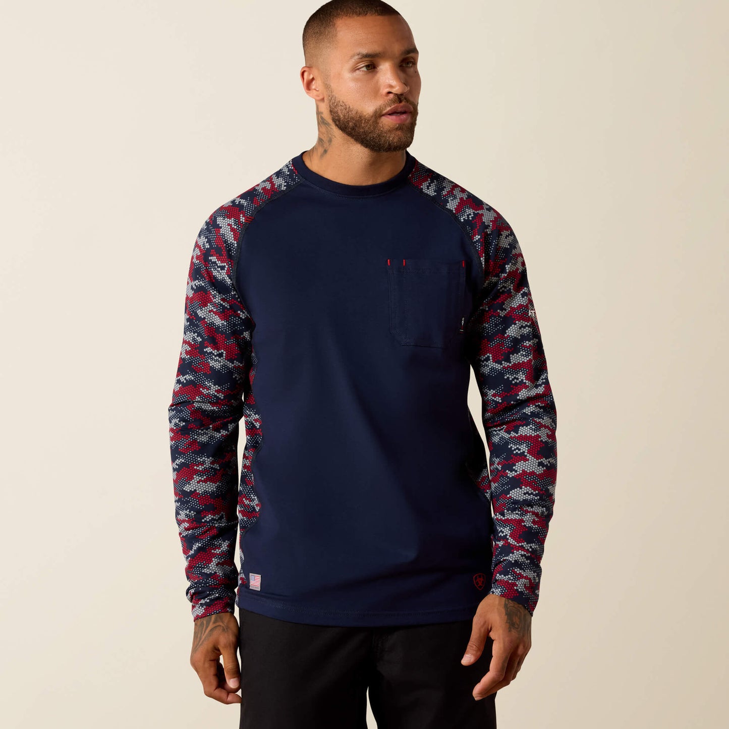 FR Stretch Camo Baseball T-Shirt Ariat Men|Work|Sale