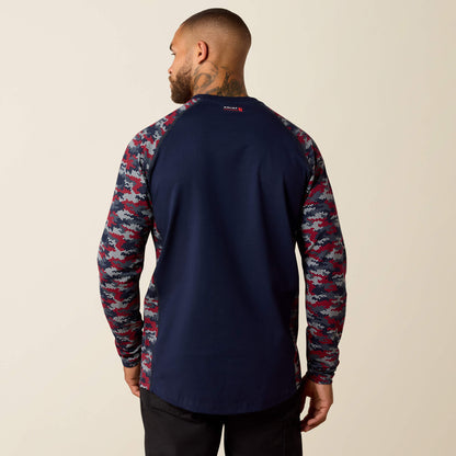 FR Stretch Camo Baseball T-Shirt Ariat Men|Work|Sale