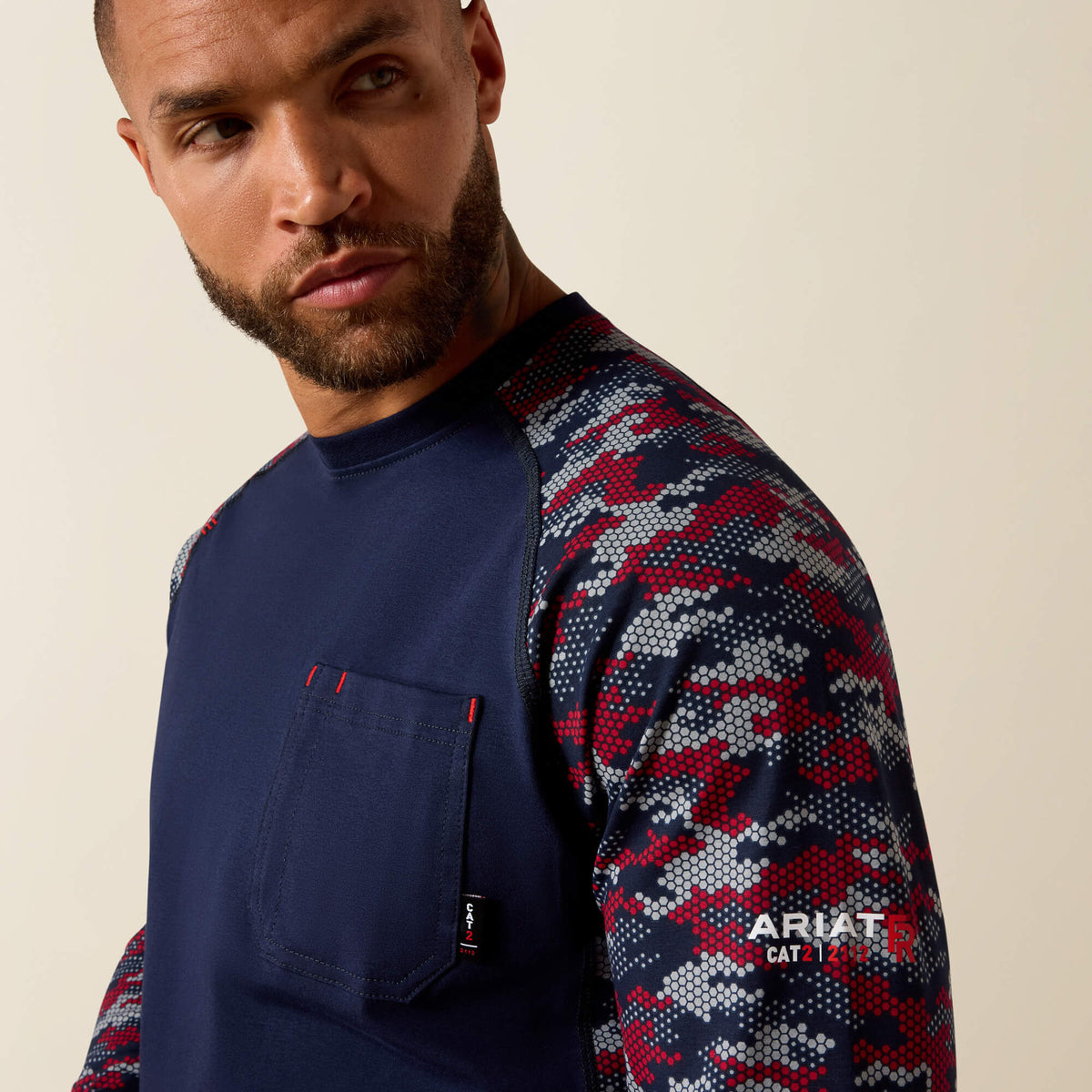 FR Stretch Camo Baseball T-Shirt Ariat Men|Work|Sale