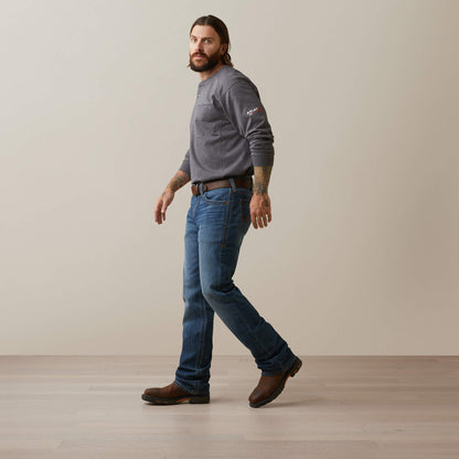 FR Air Refinery Row Graphic Henley Top Ariat Men|Work|Sale