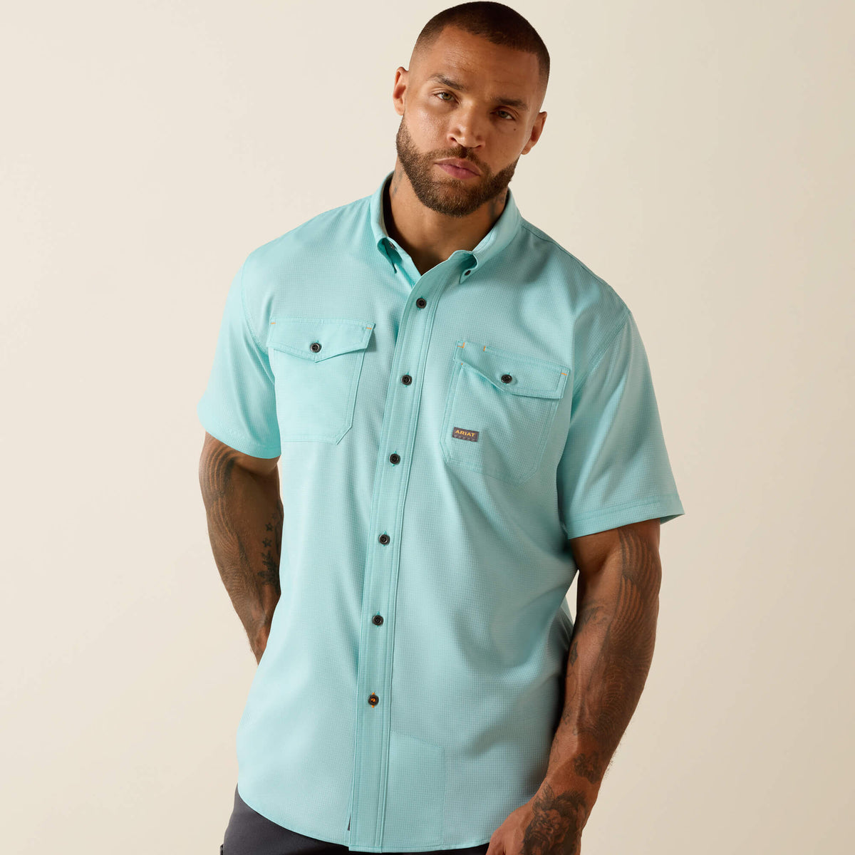 Rebar Made Tough VentTEK DuraStretch Work Shirt Ariat Men|Work|Sale