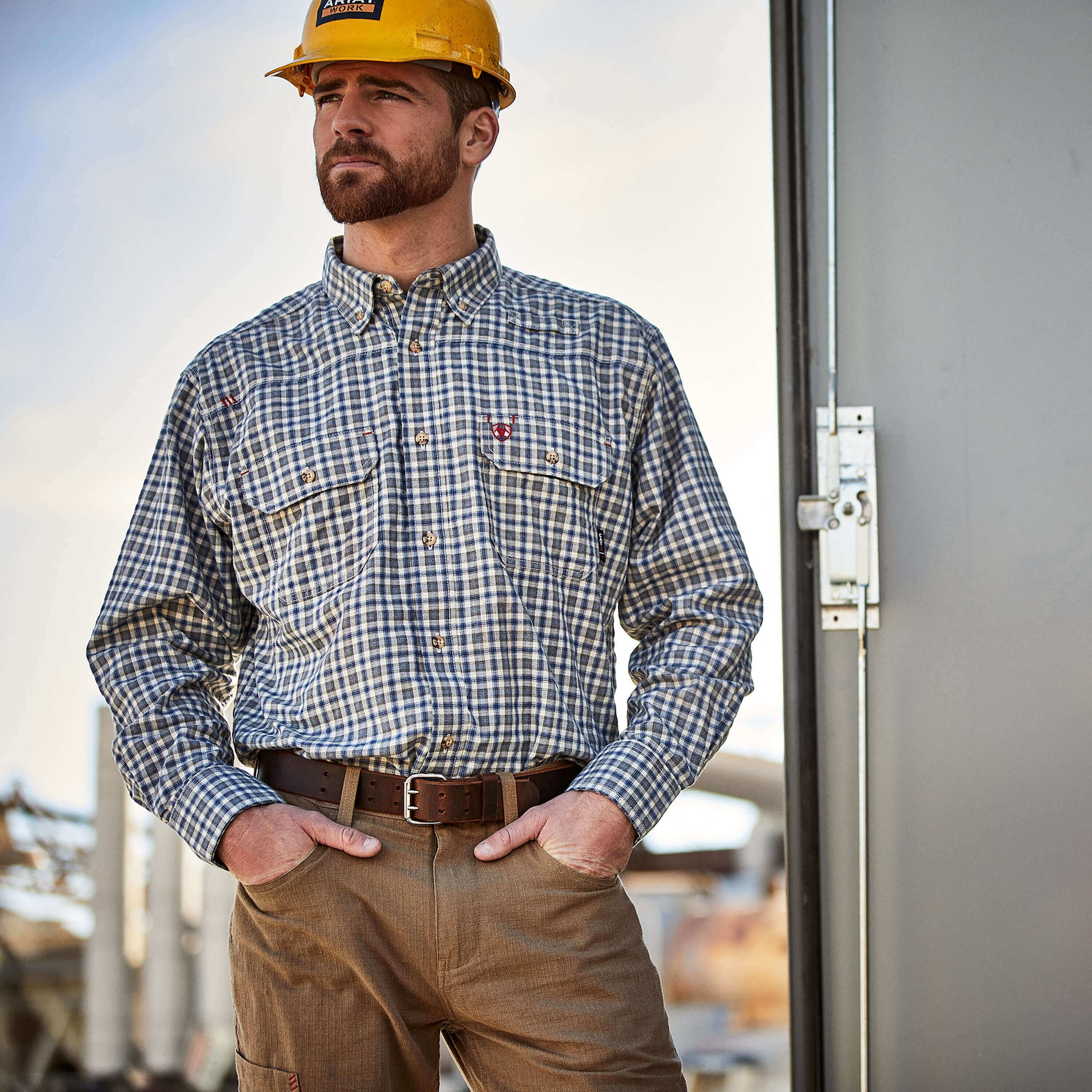 FR Plaid Featherlight Work Shirt Ariat Men|Work|Sale