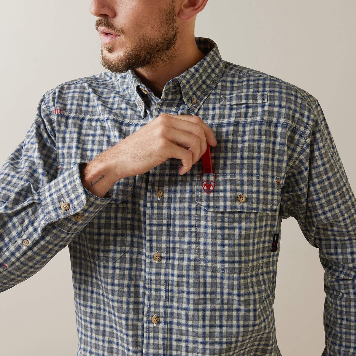 FR Plaid Featherlight Work Shirt Ariat Men|Work|Sale