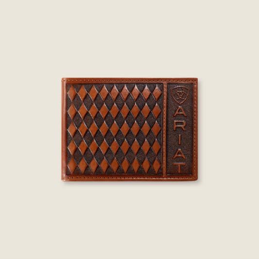 Diamond Embossed Bifold Wallet Ariat Men|Accessories