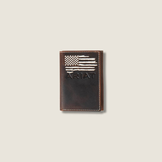 Flag Trifold Wallet Ariat Men|Accessories