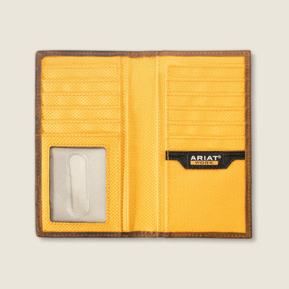 Work Roughneck Label Canvas Trifold Wallet Ariat Men|Accessories