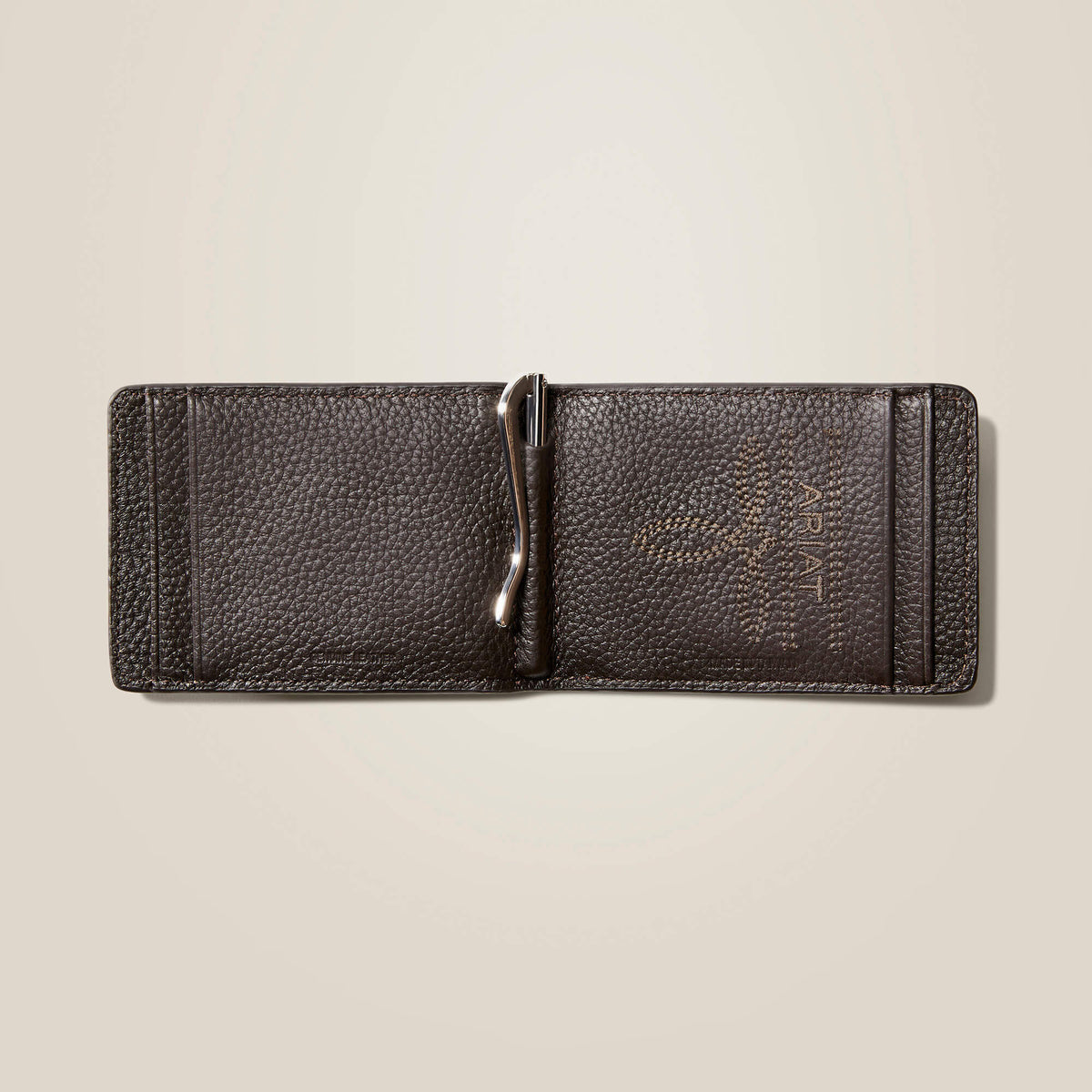 Bifold Slim Wallet Patriot Flag Embroidery Ariat Men|Accessories