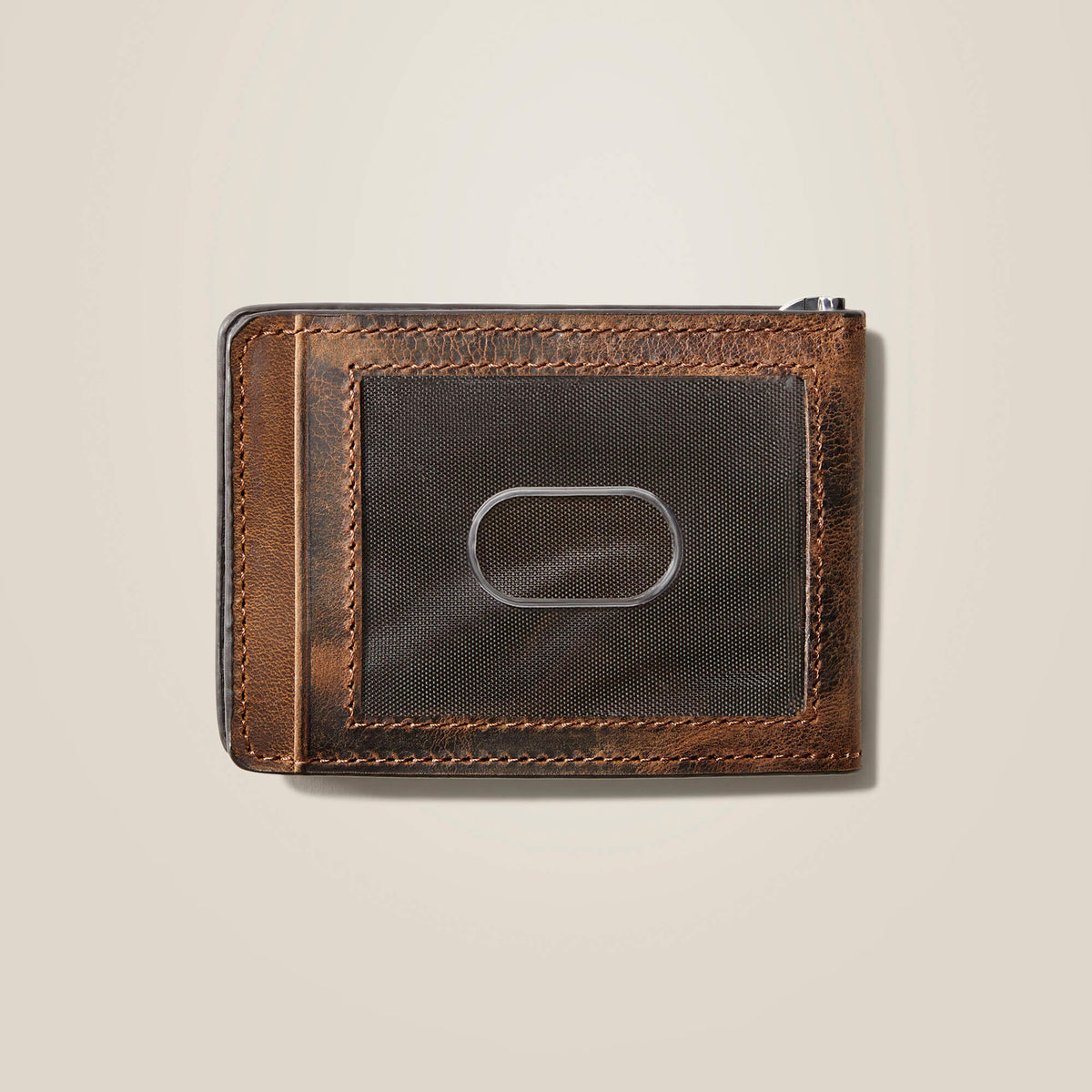 Bifold Slim Wallet Patriot Flag Embroidery Ariat Men|Accessories