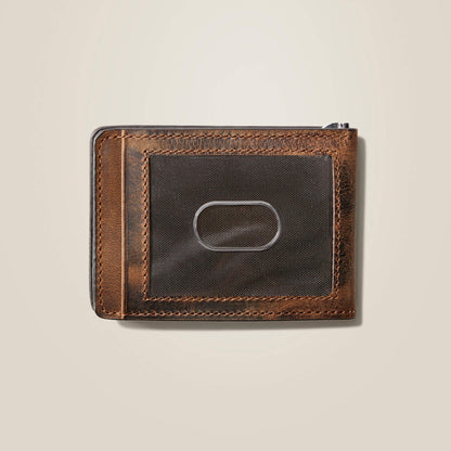 Bifold Slim Wallet Patriot Flag Embroidery Ariat Men|Accessories