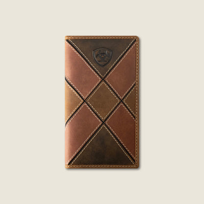 Patchwork Embroidered Logo Rodeo Wallet Ariat Men|Accessories