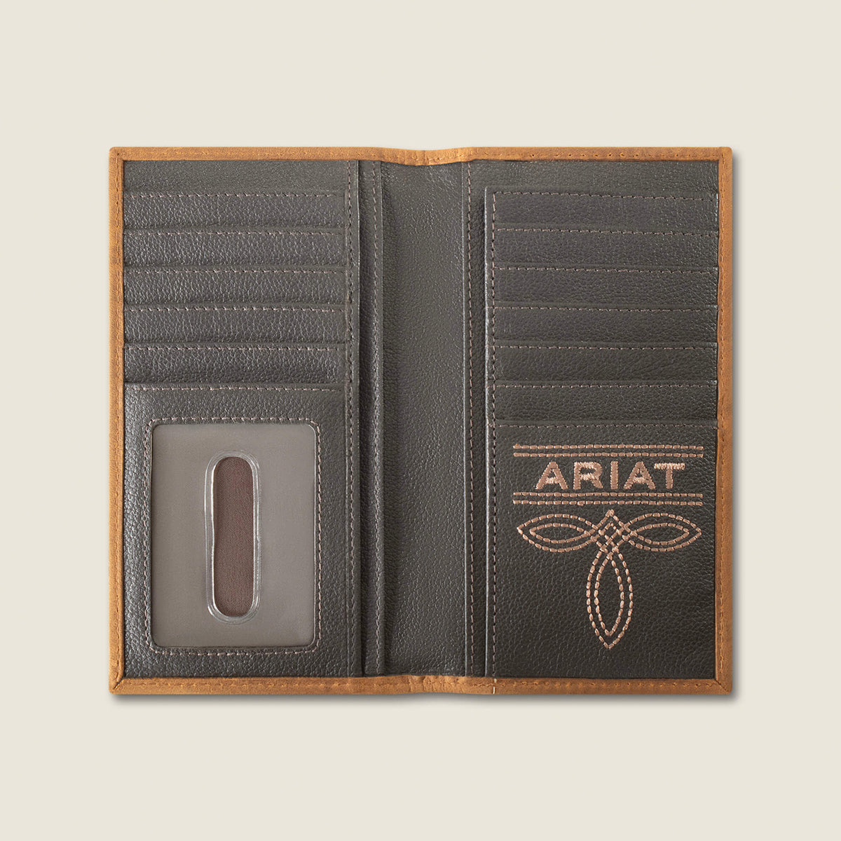 Patchwork Embroidered Logo Rodeo Wallet Ariat Men|Accessories