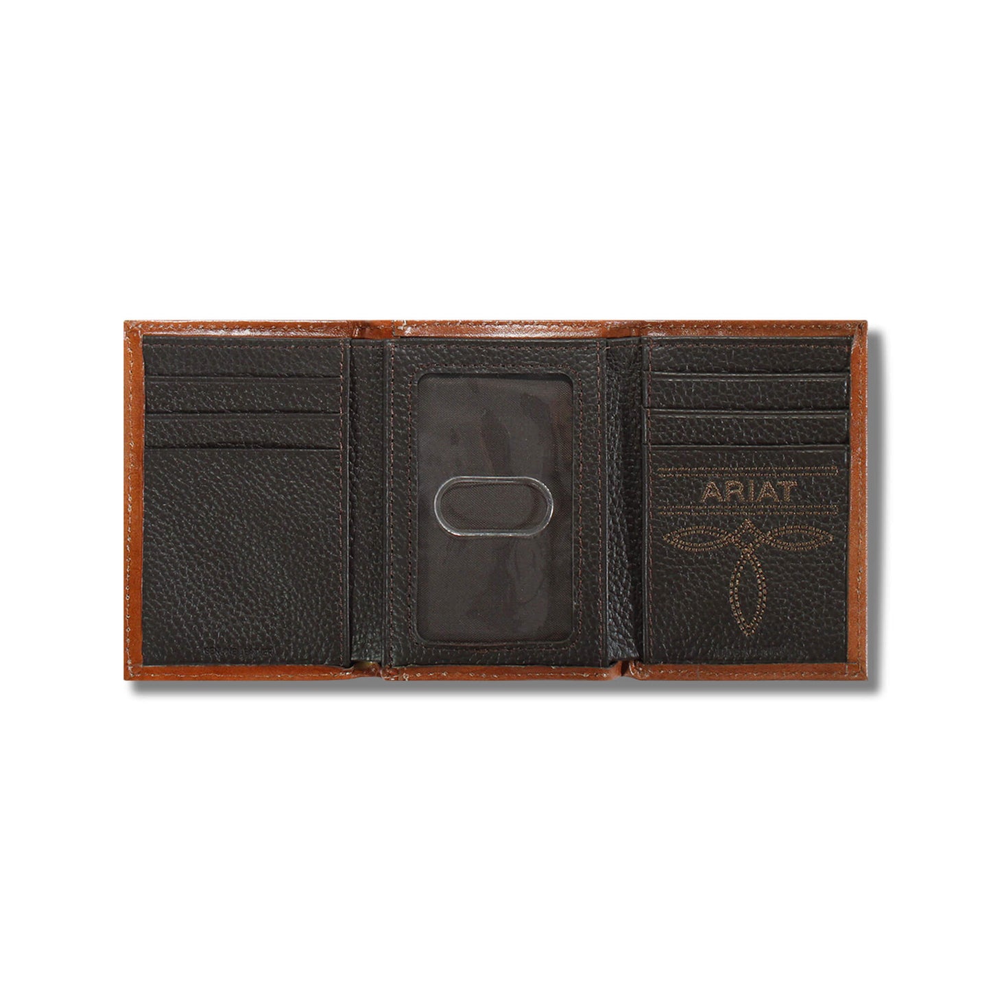 Lattice embossed trifold wallet Ariat Men|Accessories