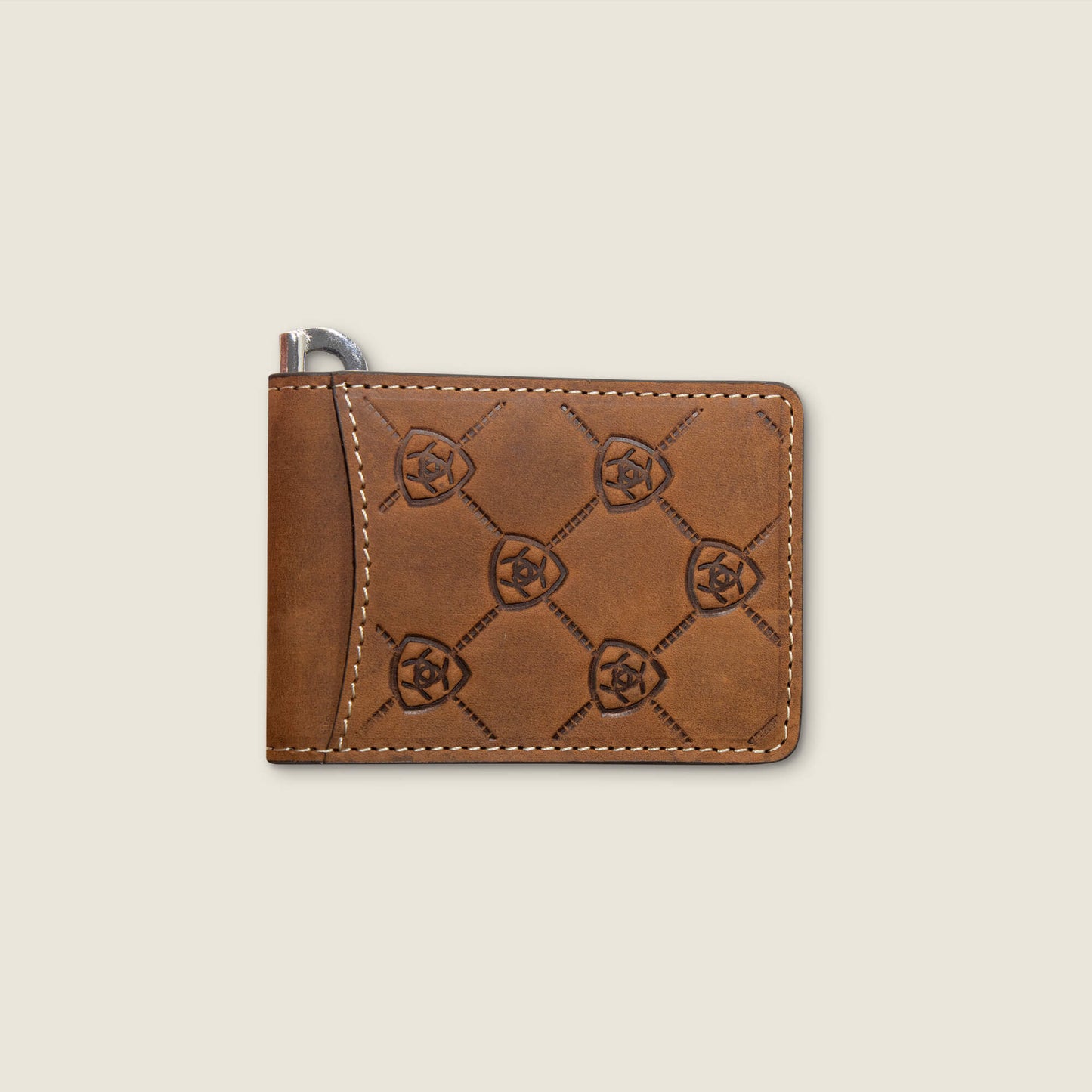 Ariat Logo Print Money Clip Wallet Ariat Men|Accessories